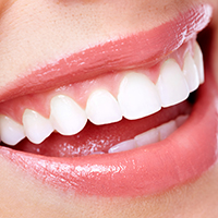 Beautiful woman smile
