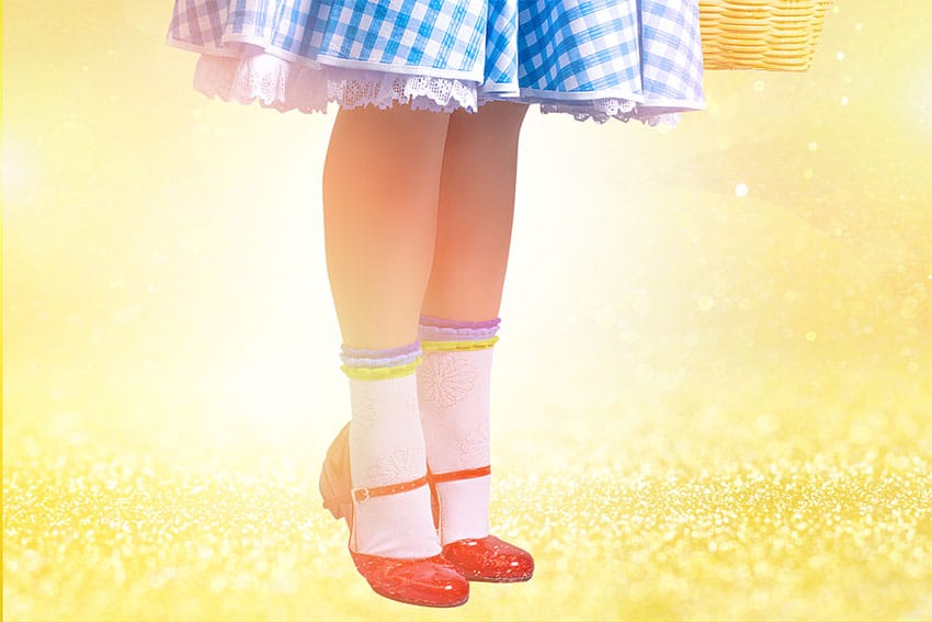 Did-America’s-Quest-for-the-Perfect-Smile-Begin-over-the-Rainbow Ruby slippers clicking together