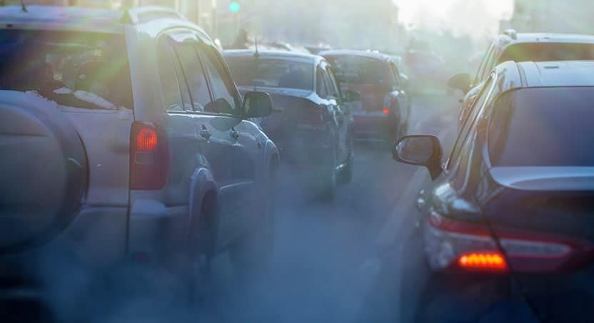 Sitting in traffice with smog coming from cars. Is your daily commute causing you sleep apnea?